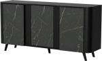 Cama Meble Cama VOLARE chest of drawers 151 x 39 x 75 cm black/san sebastian
