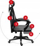 Huzaro Fotel Huzaro gamingowy Combat 5.0 Grey