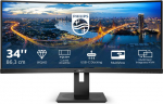 Philips B Line 346B1C/00 34 ", VA, WQHD, 3440 x 1440, 21:9, 5 ms, 300 cd/m&sup2;, Black
