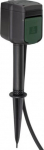 Brennenstuhl Brennenstuhl Connect WiFi garden socket 2-way, with ground spike and mounting plate, socket strip (black/green, 10 meters, timer, voice control)