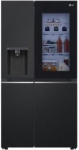LG GSGV81EPLL Refrigerator, Free-standing, Side by Side, E, Height 1.79 m, Net fridge 416 L, Net freezer 219 L, Black | LG