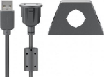 Goobay Kabel USB Goobay USB-A - USB-A 0.6 m Czarny (95444)