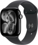 Apple Watch Series 11&nbsp;GPS&nbsp;42mm&nbsp;Jet Black Aluminium Case with Black Sport Band - M/L