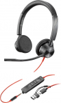 Poly HP Poly Blackwire 3325 Stereo USB-C peakomplekt +3,5 mm pistik + USB-C / A adapter