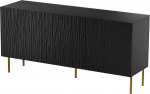 Cama Meble JUNGLE chest 152x40.5x74.5 matte black + golden legs