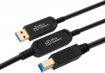 Microconnect Kabel USB MicroConnect USB-A - USB-B 30 m Czarny (MC-USB3.0AB30OP)