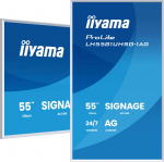 Iiyama LH5581UHSG-1AG infoekraan Digital signage lameekraan 138,7 cm (54.6") WiFi 500 cd/m&sup2; 4K Ultra HD Valge Sisseehitatud protsessor Android 24/7