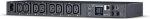 Cyberpower PDU41004 toitejaotuskomponent (PDU) 8 vahelduvvoolu kontakt 1U Must