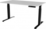 Cama Meble Desk with electric height adjustment MOON LONG 150x80x72-120 black/white