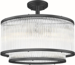 Zumaline Zuma Line Sergio C0528-05H-P7AC plafon lampa sufitowa 5x60W E14 czarny/transparentny