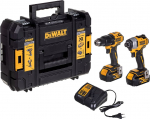 Dewalt POWER TOOL COMBO KIT DEWALT DCK2062M2T (DCD709+DCF809) 18V 2X4.0AH
