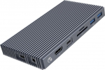 Orico Stacja dokująca z obudową M.2 NVMe, aktywna PD 100W, HDMI 2.0, audio, RJ-45, czytnik kart