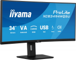 Iiyama ProLite XCB3494WQSU-B1 PC lamekuvar 86,4 cm (34") 3440 x 1440 pikslit UltraWide Quad HD LED Must