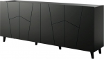 Cama Meble ETNA chest of drawers 200x42x82 black matt