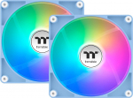 Thermaltake CT140 ARGB Sync PC Cooling Fan Hydrangea Blue, case fan light blue, 2-pack, 140 mm