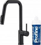 KFA Bateria kuchenna KFA DUERO PURE STYLE PULL-OUT BATERIA KUCHENNA Z FUNKCJĄ FILTRACJI WODY I WYCIĄGANĄ WYLEWKĄ + ZESTAW FILTRUJĄCY PROFINE BLUE S, CZARNA
