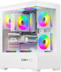 Darkflash C365 computer case (white) + 5 fans