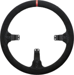 Asetek SimSports Lenkradkranz, gew&ouml;lbt, 340 mm - schwarz, wildleder