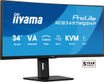 Iiyama ProLite XCB3497WQSNP-B1 PC lamekuvar 86,4 cm (34") 3440 x 1440 pikslit UltraWide Quad HD LED Must