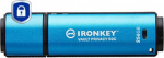 Kingston Technology IronKey Vault Privacy 50 USB-v&auml;lkm&auml;lu 256 GB USB t&uuml;&uuml;p-C 3.2 Gen 1 (3.1 Gen 1) Must, Sinine