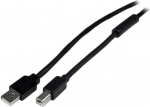 Startech Kabel USB StarTech USB-A - USB-B 20 m Czarny (USB2HAB65AC)
