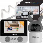 Mbg Line Bezprzewodowa Obrotowa Niania Elektroniczna HD Ekran 4.3'' Kamera LCD ZOOM