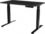 Cama Meble Desk with electric height adjustment MOON 121x67x72-120 black/san sebastian