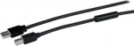 Startech Kabel USB StarTech USB-A - USB-B 15 m Czarny (USB2HAB50AC)
