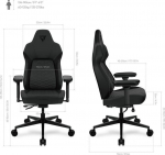 Thunderx3 Fotel ThunderX3 ThunderX3 CORE Smart Ergonomischer Gaming Stuhl - Racer Black