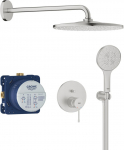 Grohe Potinkinė du&scaron;o sistema Grohe Essence, su &bdquo;Rainshower Mono 310, 25287DC0, nerūdijančio plieno