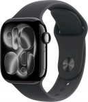 Apple Watch Series 11 (2025) GPS 42mm Jet Black Alu Case, Black Sport Band S/M EU MEQT4 - ONLY BOX DAMAGE