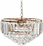 Beliani Lampa wisząca Beliani Żyrandol kryształowy ⌀ 40 cm złoty ACHEIRO