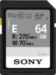 Sony m&auml;lukaart SDXC 64GB E UHS-II U3 V30