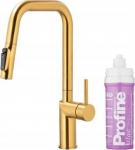 KFA Bateria kuchenna KFA DUERO PURE STYLE PULL-OUT BATERIA KUCHENNA Z FUNKCJĄ FILTRACJI WODY I WYCIĄGANĄ WYLEWKĄ + ZESTAW FILTRUJĄCY PROFINE LILAC S, BRUSHED GOLD