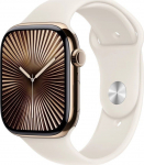 Apple Smartwatch Apple Watch 10 GPS + Cellular 46mm Gold Titanium M/L Biały (MWYY3QF/A)