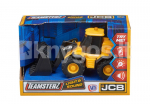Mažas JCB krautuvas su &scaron;viesomis ir garsais, 15cm