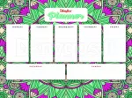 Magnetiline planeerimiskalender teemantmosaiigiga MANDALA 32 x 40 cm