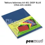 PenWord A4-kartong, 225 g/m&sup2;, 10 lehte, tumesinine