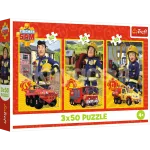 TREFL FIREMAN SAM puslede komplekt Tulet&otilde;rjuja Sam, 3x50 osa