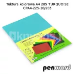 PenWord A4 kartong 225 g/m&sup2;, hele sinine, 10 lehte