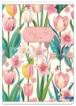 TULIPS vihik A5, 60 lk, 80 g/m&sup2;, jooneline (lai reavahe)