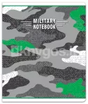 Vihik MILITARY A5, 48 lehte, 80 g/m&sup2;, lai jooneline