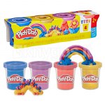 PLAY-DOH m&auml;ngukomplekt Shimmery Metallics 4-pakk