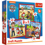 TREFL PAW PATROL 3 in 1 Pusle komplekt, K&auml;paPatrull