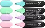 JOB tekstmarkerite komplekt, 4 tk, pastelsed