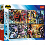 TREFL BATMAN Puslede komplekt, 4x250 osa