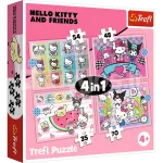 TREFL HELLO KITTY Puslede komplekt 4 in 1