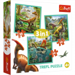 TREFL Pusle komplekt Dinosaurused, 3 tk