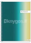 A5 spiraalk&ouml;itega m&auml;rkmik SUNSET, 60 lehte, 70 g/m&sup2;, jooneline
