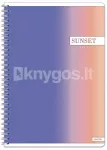Spiraalvihik A4 60 lehte 70 g/m&sup2; SUNSET, joonega
